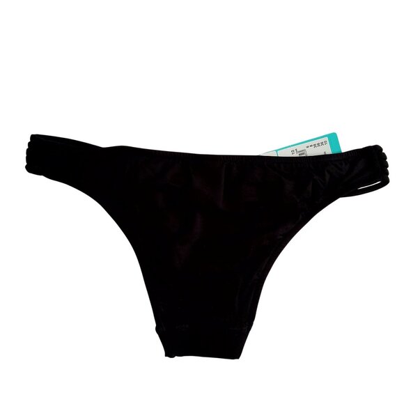 Seafolly Womens Active Brazilian Bikini Bottoms Black Size 10 Nylon/Elastane - Picture 2 of 9